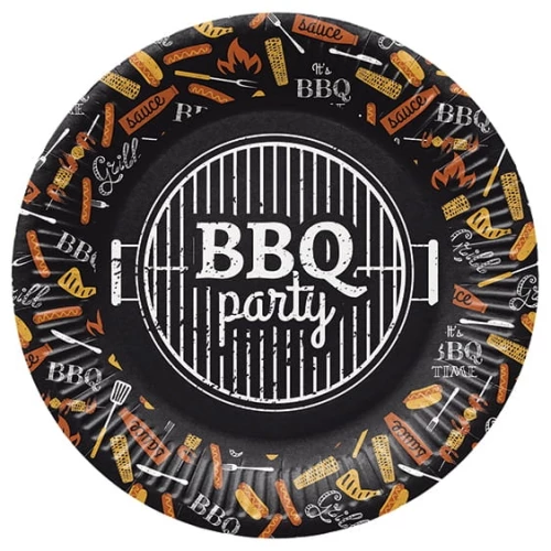 Disposable Plates BBQ Party (8 pieces)