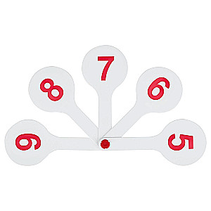Cash Register (Fan) Numbers from 0 to 9