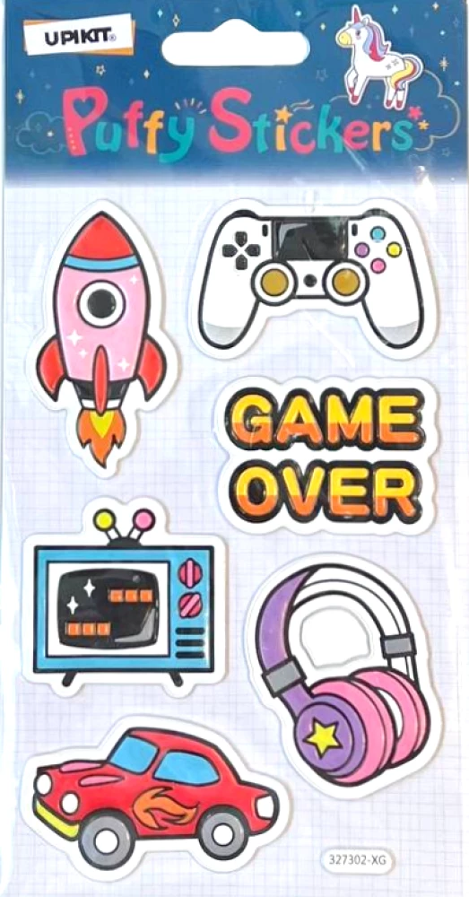 Hard Puffy Stickers (mix)