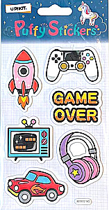 Hard Puffy Stickers (mix)