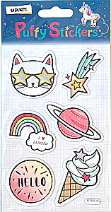 Hard Puffy Stickers (mix)