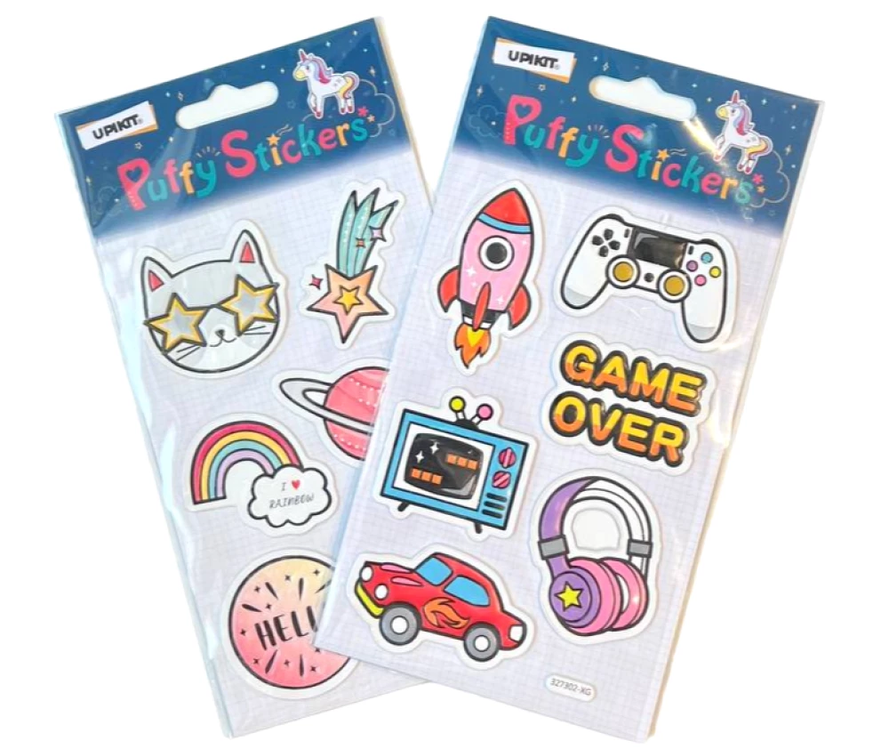 Hard Puffy Stickers (mix)