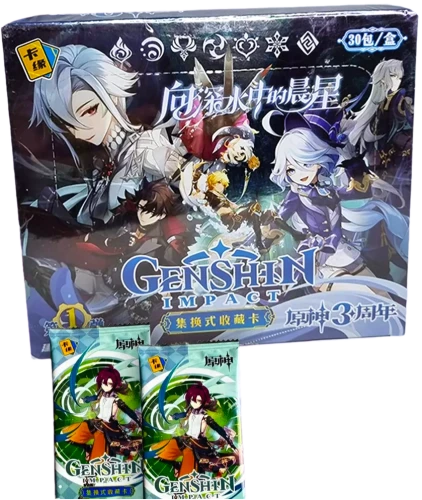 Genshin Impact Collectible Cards (Harlequin/Furina)