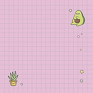 Kawaii Vibe Notebook (peach, bunnies)