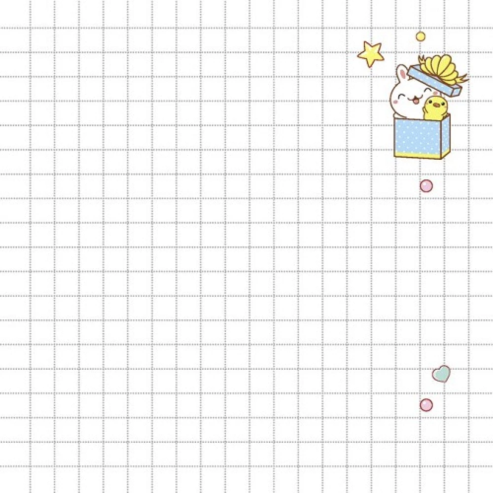 Kawaii Vibe Notebook (peach, bunnies)