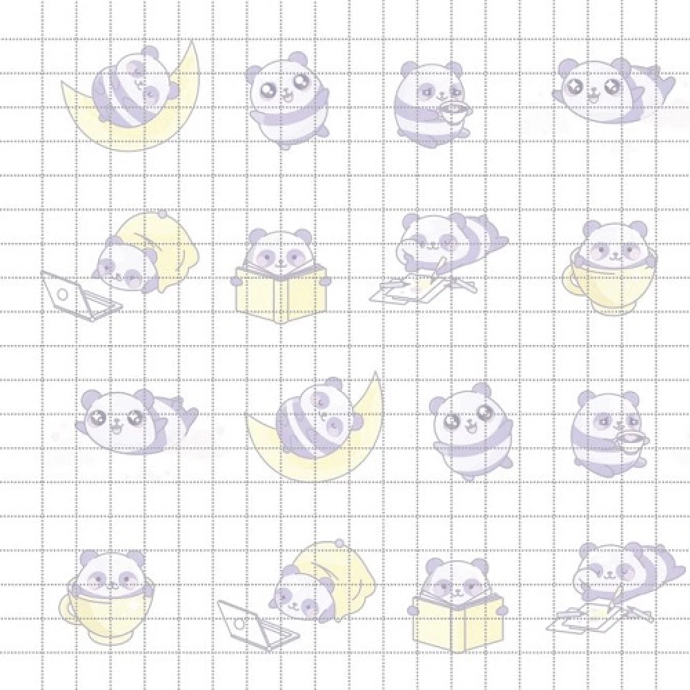 Kawaii Vibe Notebook (peach, bunnies)