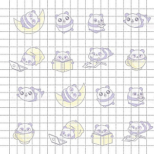 Kawaii Vibe Notebook (peach, bunnies)