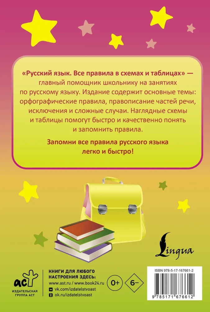 Russian Language. All Rules in Schemes and Tables