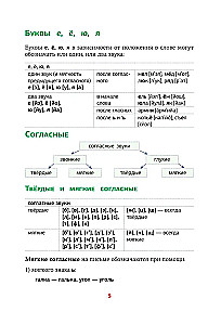 Russian Language. All Rules in Schemes and Tables