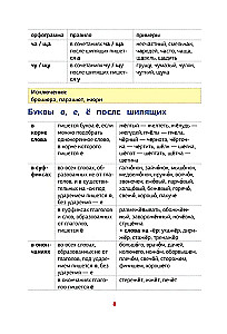Russian Language. All Rules in Schemes and Tables
