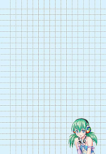 Anime Notebook. Magical World. Girl with Candles