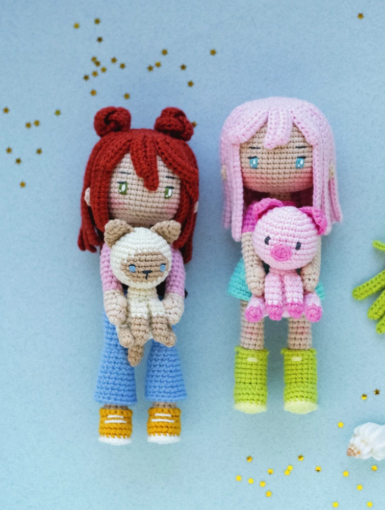 Yoko and the Seahorse. Anime Amigurumi with Schemes, Master Classes, and Video Tutorials for Beginners