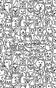 Find Your Kitty. A Coloring Book for Object Finding