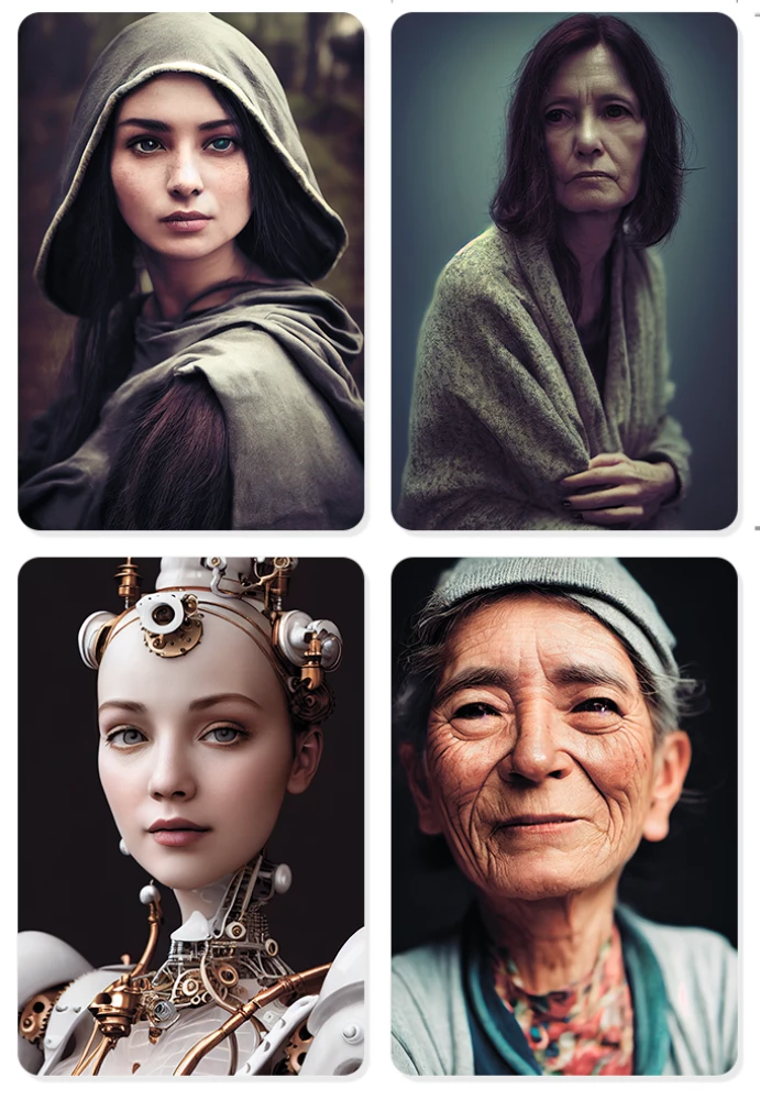 Metaphorical Associative Cards Portrait of a Woman