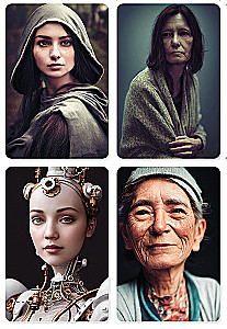 Metaphorical Associative Cards Portrait of a Woman