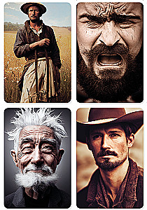 Metaphorical Cards Portrait of a Man