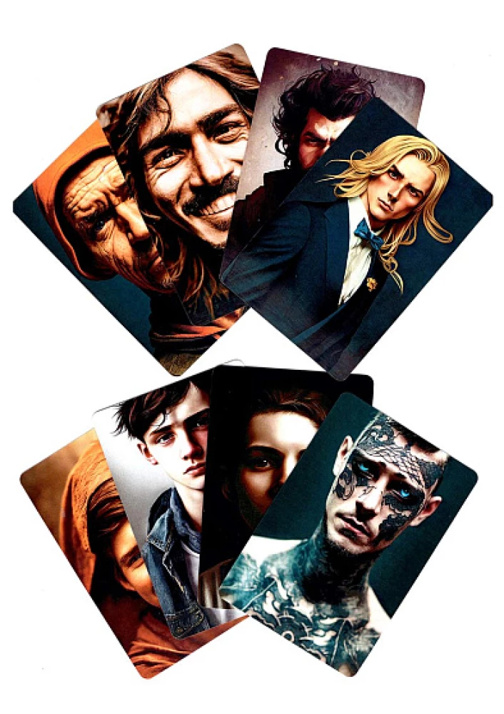 Metaphorical Cards Portrait of a Man