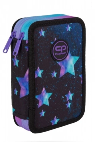 Double pencil case with accessories Coolpack Jumper 2 - Starry Night