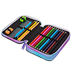 Double pencil case with accessories Coolpack Jumper 2 - Starry Night