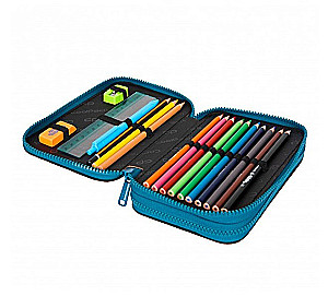 Penal with 2 compartments and accessories Coolpack Jumper 2 - Fossil