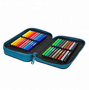 Penal with 2 compartments and accessories Coolpack Jumper 2 - Fossil