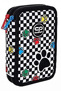Pencil case with 2 compartments and accessories Coolpack Jumper 2 - Catch me