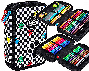 Pencil case with 2 compartments and accessories Coolpack Jumper 2 - Catch me