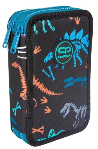 Penal with 2 compartments and accessories Coolpack Jumper 2 - Fossil