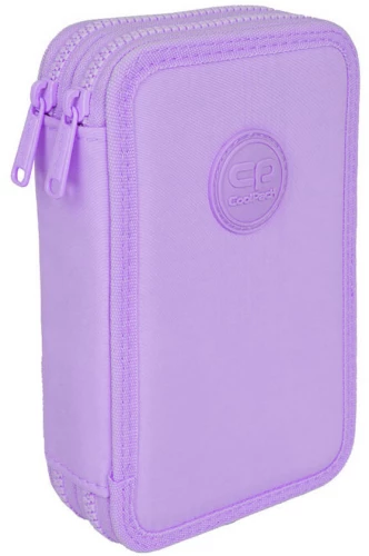 Pencil case with 2 compartments and accessories Coolpack Jumper 2 - Pastel/powder purple