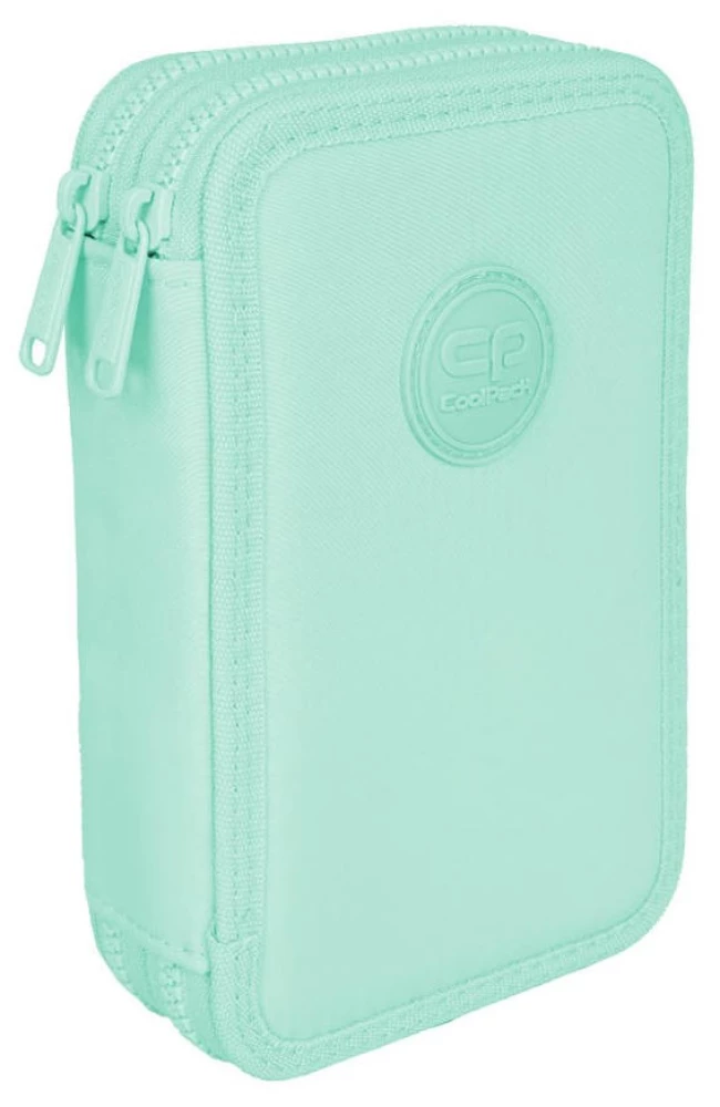 Coolpack Jumper 2 Pencil Case with 2 Compartments and Accessories - Pastel/powder mint