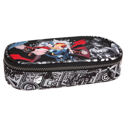 Pencil case with 2 compartments and accessories Coolpack Jumper 2 - Avengers