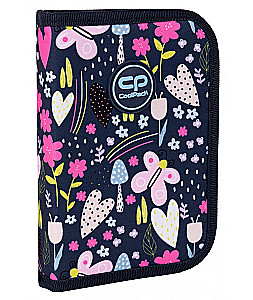 Two-flap pencil case with flowers, without fittings CoolPack Clipper - In the garden