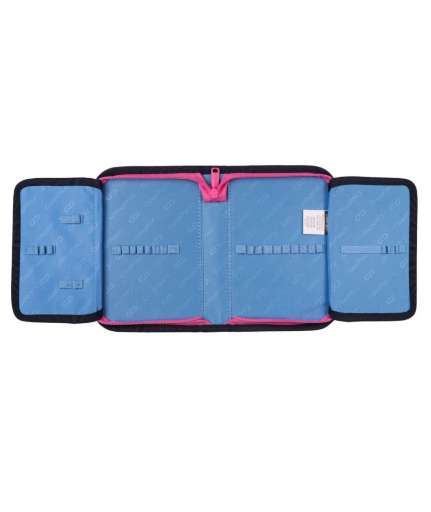 Two-flap pencil case with flowers, without fittings CoolPack Clipper - In the garden