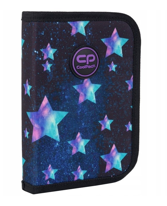 Pencil case with 1 compartment without accessories Coolpack Clipper - Star Night
