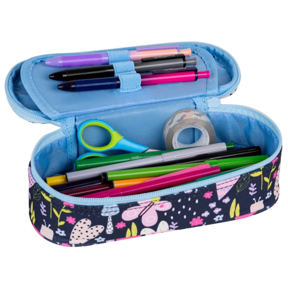 Pencil case with 1 compartment without equipment Coolpack CAMPUS - In the garden