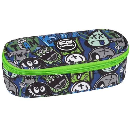 Pencil case with 1 compartment without equipment Coolpack CAMPUS - Monster team
