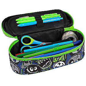 Pencil case with 1 compartment without equipment Coolpack CAMPUS - Monster team
