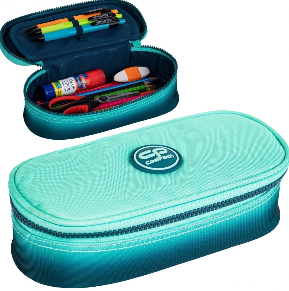 Pencil case with 1 compartment without equipment Coolpack Clipper - Gradient blue lagoon