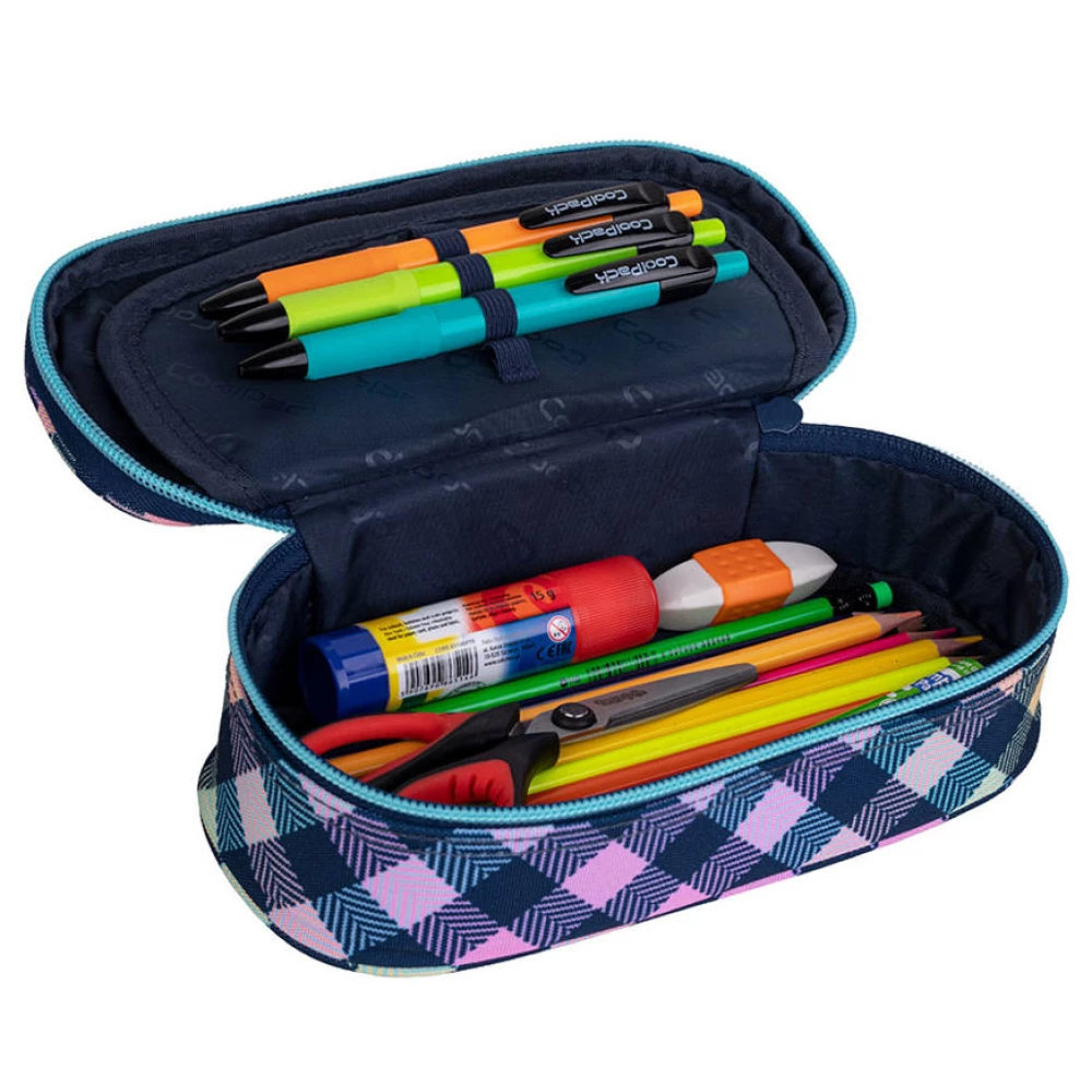 Pencil case with 1 compartment without equipment Coolpack CAMPUS - California