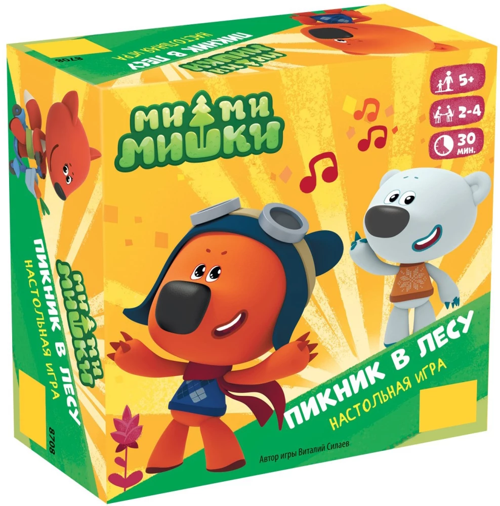 Entertainment board game Mi-mi-mishki. Picnic in the forest
