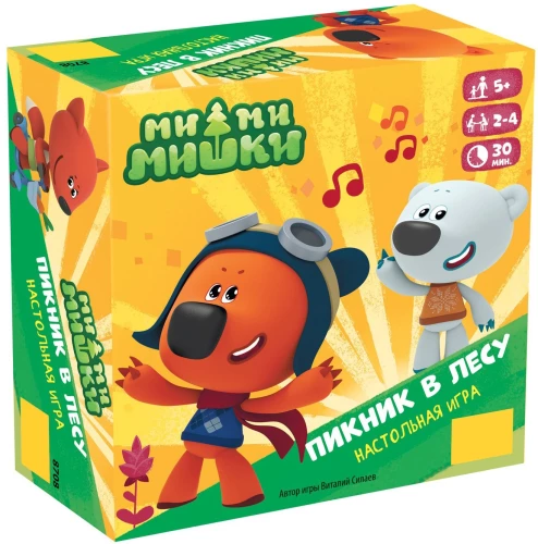 Entertainment board game Mi-mi-mishki. Picnic in the forest