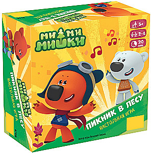 Entertainment board game Mi-mi-mishki. Picnic in the forest