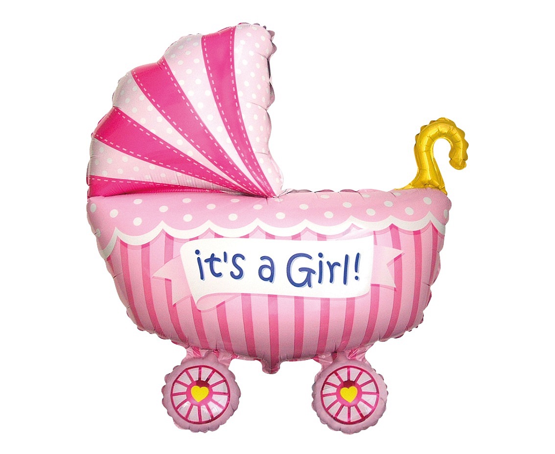 Foil Balloon - It's a Girl! (pink)