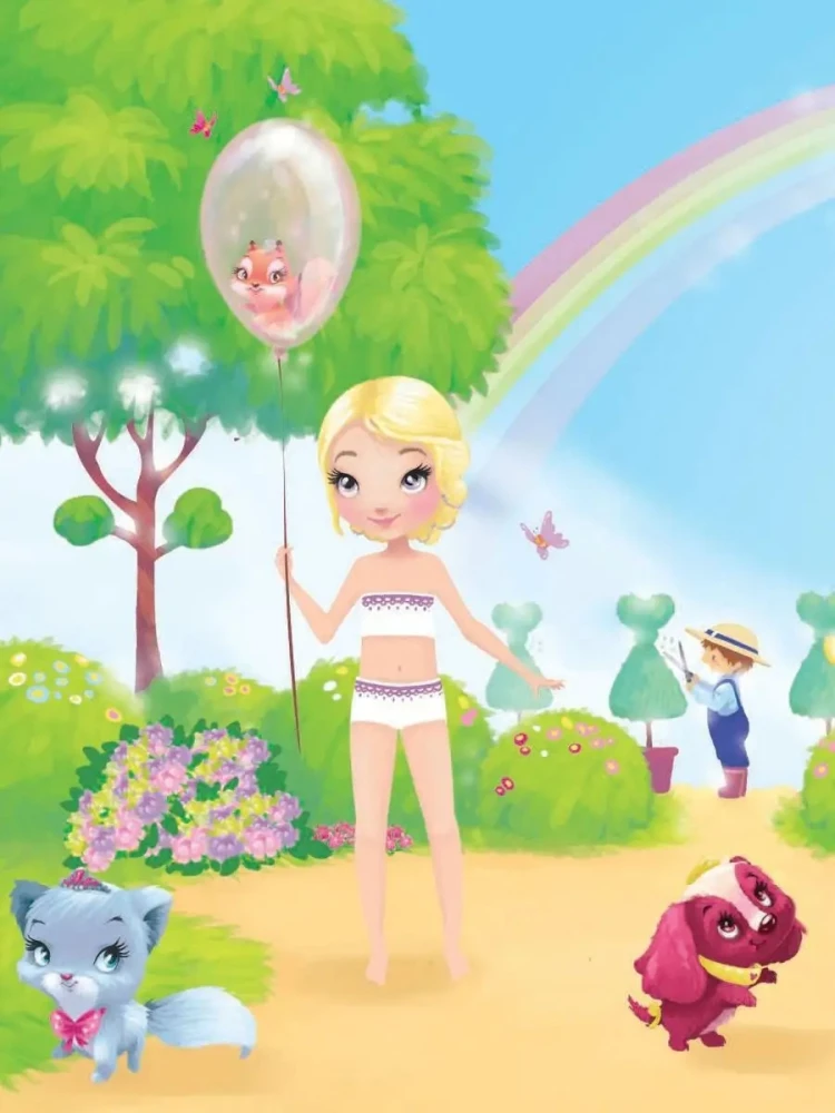 Dress Up the Princess. On a Walk