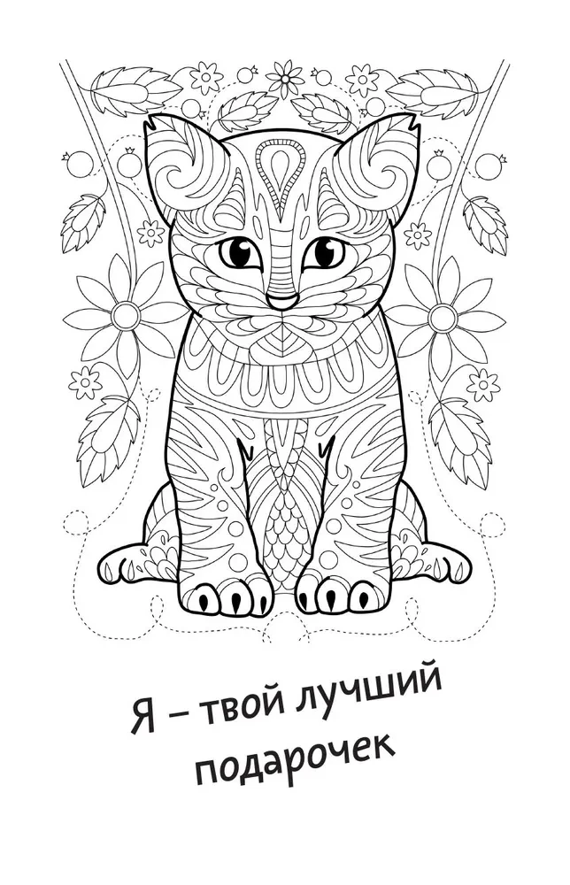 Everyone Needs a Cat. Coloring Postcard
