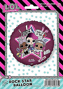 Foil Balloon 18"/46cm. LOL Dolls. Rock Stars