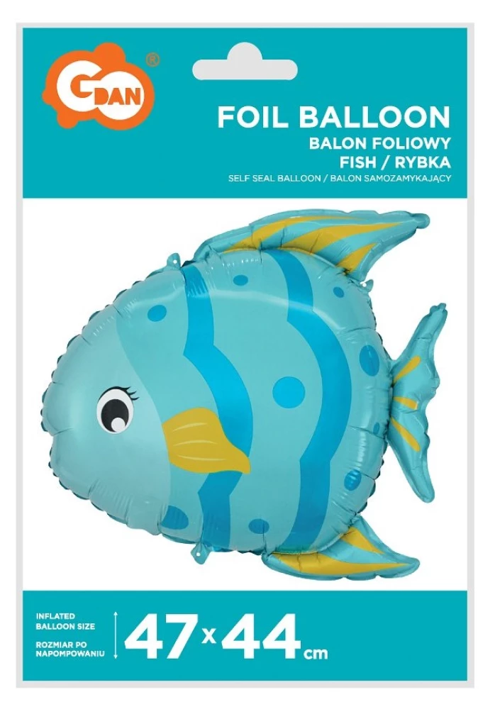 Foil Balloon 47x44 cm. Fish