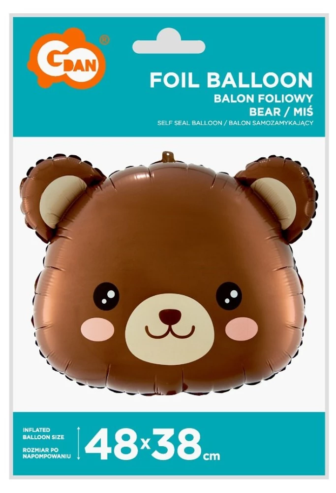 Foil Balloon 48x38cm. Teddy Bear