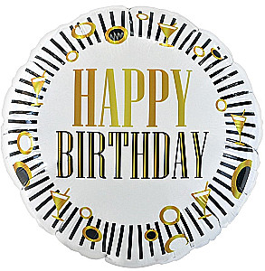 Foil Balloon 18"/ 46 cm. Happy Birthday