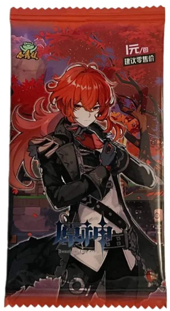 Collectible cards Gi (Nin Guang/Kazuha), 4 cards each